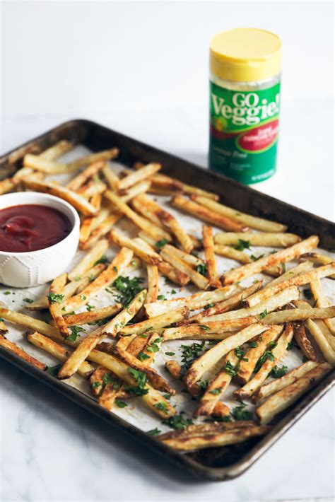 Healthy Baked French Fries With Garlic Parmesan And Truffle Oil