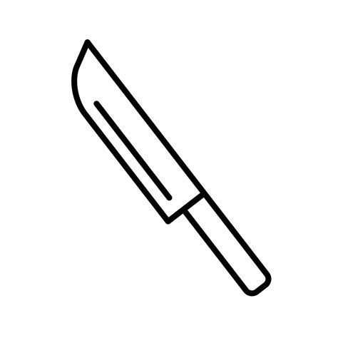 outline knife outline icon 12791192 Vector Art at Vecteezy