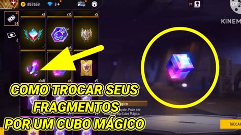 Como Trocar Os Fragmentos Por Cubo M Gico No Free Fire Youtube