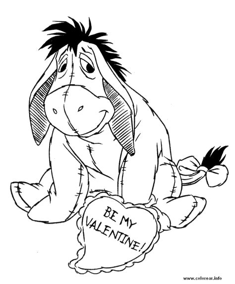 Winnie The Pooh Coloring Pages Eeyore Clip Art Library