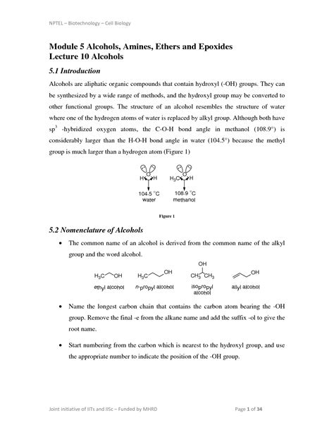 SOLUTION Alcohol Amines Ethers Epoxides Mod5 Studypool