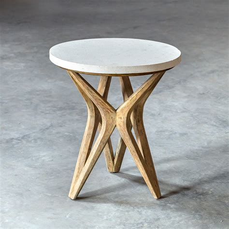 Uttermost Marnie Limestone Accent Table