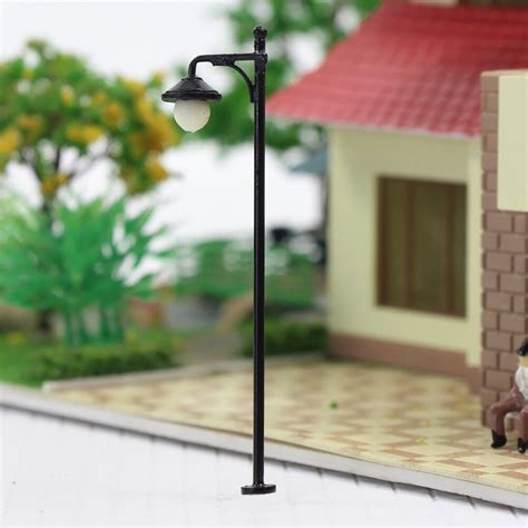 LYM22 10pcs Model Railway HO Scale 1 87 Warm White Street Light Lamps 2