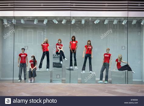 Mannequins Advertising A Sale In London Stock Photo Alamy