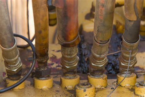 Hydraulic Hose Stock Image Image Of Detail Mechanics 93820495