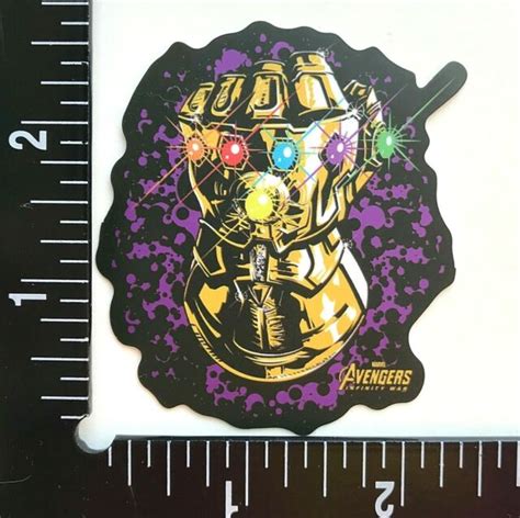 Infinity Gauntlet Sticker Decal Marvel Avengers Thanos Xbox Ps4 Skate