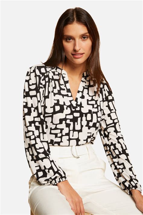 Blouse Lange Mouwen Zwart Morgan De Toi Tlilo Off White Noir Zeb