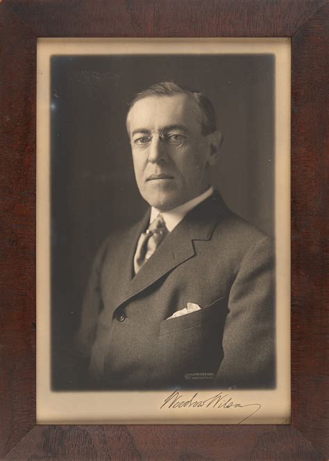 Woodrow Wilson Signed Photograph Rr Auction