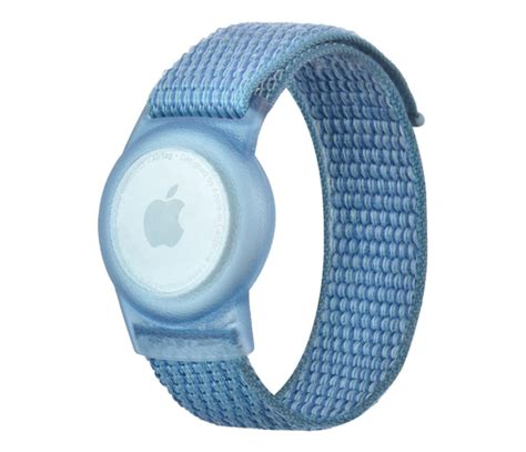 Tech Protect Opaska Dziecięca Nylon do Apple AirTag blue Lokalizatory