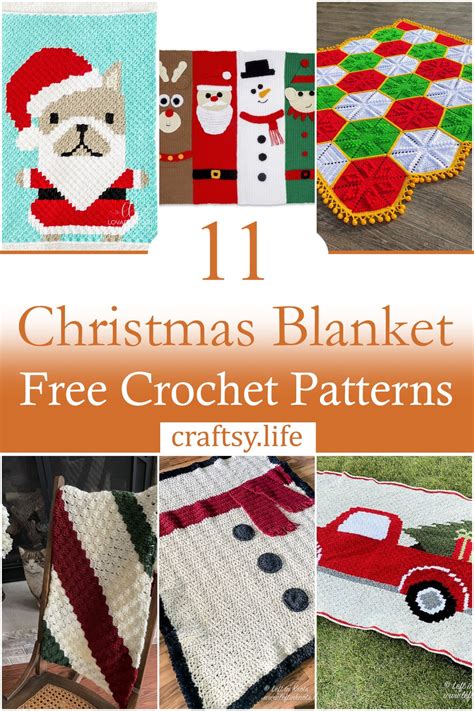 11 Crochet Christmas Blanket Patterns For Beginners Craftsy