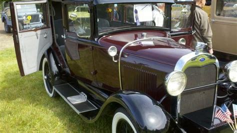 Find New Ford Model A Briggs Body Town Sedan Stock Restored