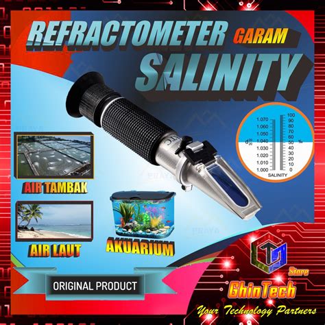 Jual Salinity Refractometer Refraktometer Alat Ukur Kadar Garam Asin