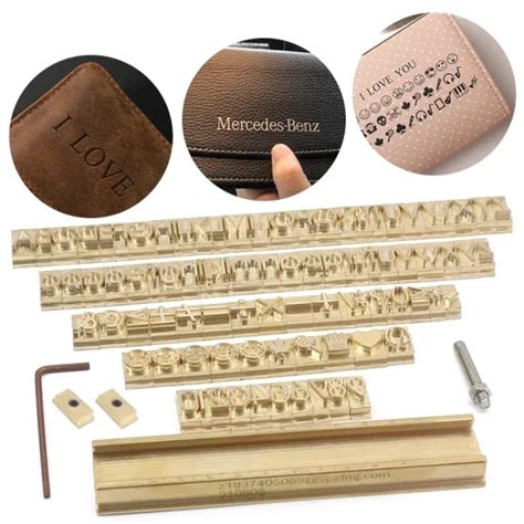 Custom Font Logo Leather Embossing Alphabet Stamp Hot Foil Metal