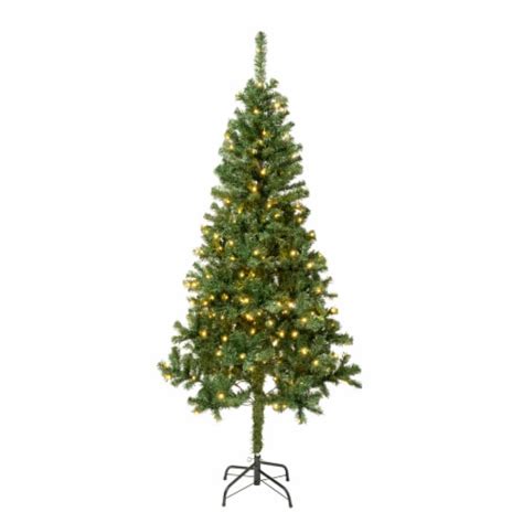 National Tree Company First Traditions Pre Lit Artificial Linden Spruce Christmas Tree Warm 6