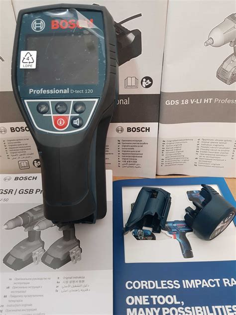 BOSCH D TECT 120 detektor do kabli przewodów adapter 4xAA czujnik