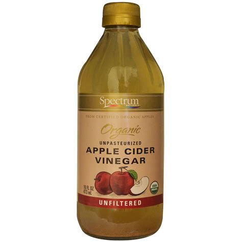 Spectrum Culinary Organic Unpasteurized Apple Cider Vinegar Unfiltered 16 Fl Oz 473 Ml Iherb