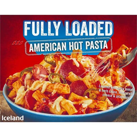 Iceland Fully Loaded American Hot Pasta 530g Frozen Ready Meals