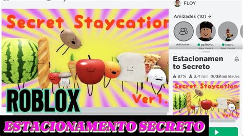 Part 1 ESTACIONAMENTO SECRETO SECRET STAYCATION ROBLOX YouTube