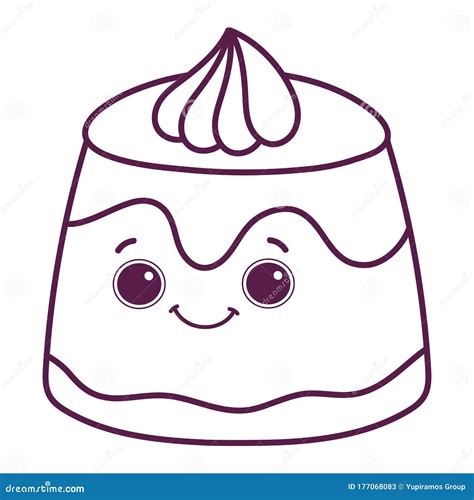 Kawaii Jelly Jar Cartoon Vector Illustration Cartoondealer