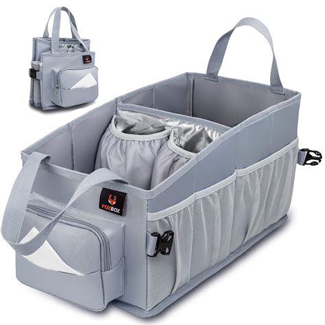 Buy Tote Car Organizer Front Seat With Tissue Box Cup Holder Back