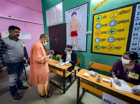 Up Assembly Polls 6th Phase Around 47 Polling Recorded Till 3 Pm