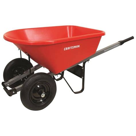 CRAFTSMAN Wheelbarrow 6 Cu Ft Poly Red CMXMBBARP6DW12 RONA