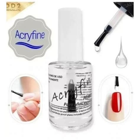 Primer Sin Cido Acryfine Ml Con Pincel U As Esculpidas