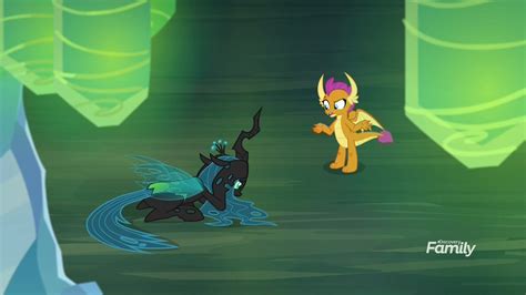 1843011 Safe Screencap Ocellus Queen Chrysalis Smolder