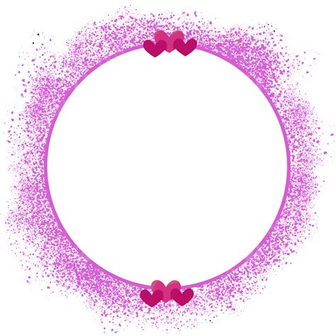 Lindo Círculo Rosa Salpicado Con Amor Png Dibujos Circulo Rosa Círculos Lindos Rosado Png Y