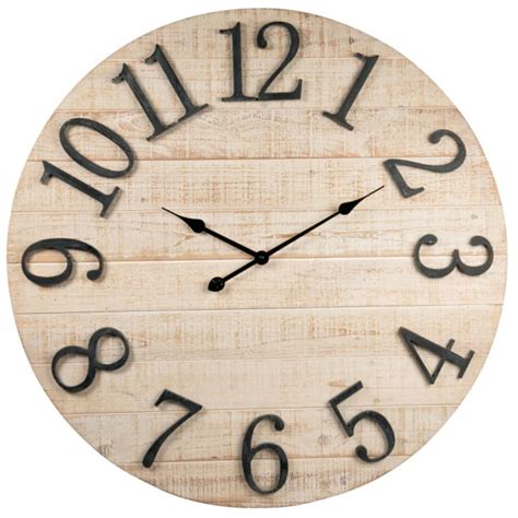 Horloge Murale Beige Et Noire D Johnston Maisons Du Monde