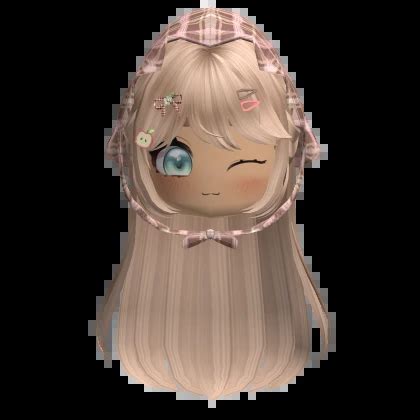 Cute Cheap Face W Long Igari Hair Blonde Roblox Item Rolimon S
