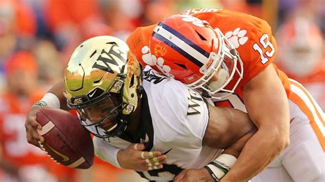 Clemson Tigers Vs Wake Forest Football Score Game Recap The State