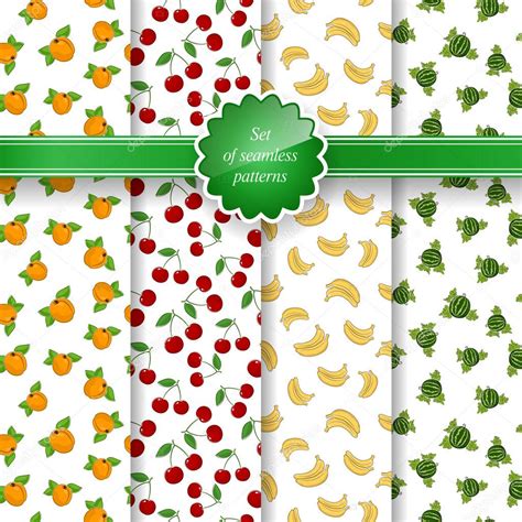 Seamless Pattern With Fruit Background Stock Vector Image By ©serz72