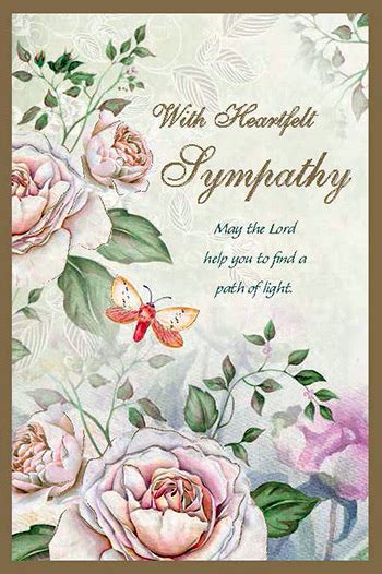 Sympathy Card: Green with Heartfelt Sympathy | Mass Cards