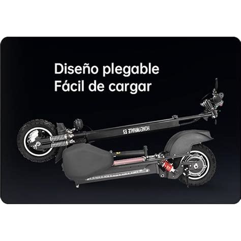 Scooter Eléctrico Honey Whale E5 Negro Honey Whale