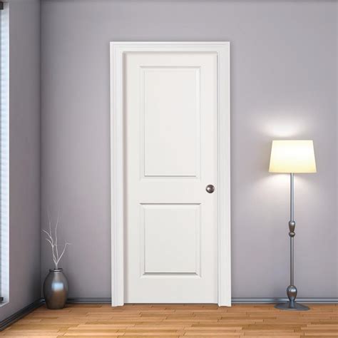 Interior Classic 2 Panel Square Top Primed Door Lux Doors