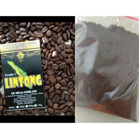 Jual Kopi Arabika Lintong Asli Bubuk Atau Biji Roasting Kg Shopee