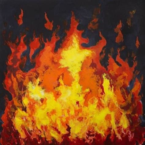 Im On Fire By Sapronov Egor Fire Painting Painting Fire Art