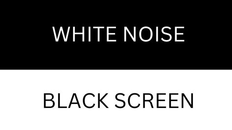 White Noise Black Screen Amazing White Noise To Help Sleep Insomnia