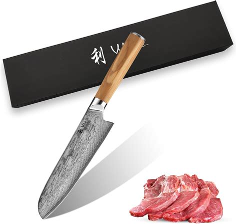 B Ker Bo Forge Wood Santoku Kochmesser Amazon De K Che