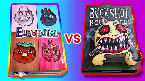 Elemental Game Book Vs Buckshot Rouelette Game Book Horror Game