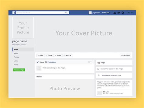 10 Free Facebook Page PSD Templates Download