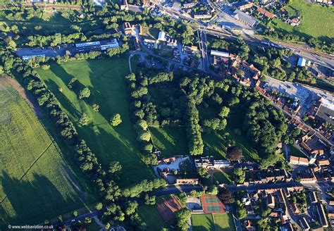 Malton Roman Fort Derventio Brigantum Malton North Yorkshire Uk Aerial