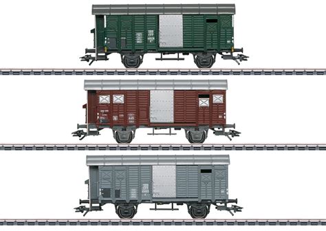 Set Gesloten Goederenwagens Type K3 Maerklin NL