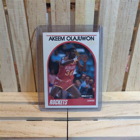 Akeem Olajuwon 1989 90 NBA Hoops Base Set Basketball Houston Etsy