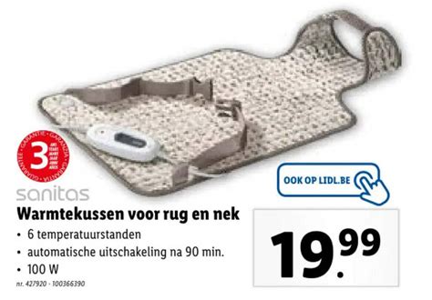 Warmtekussen Voor Rug En Nek Promotie Bij Lidl