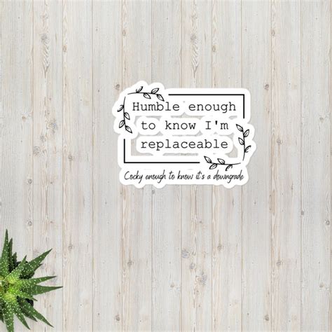 humble    im replaceable bubble  stickers etsy uk