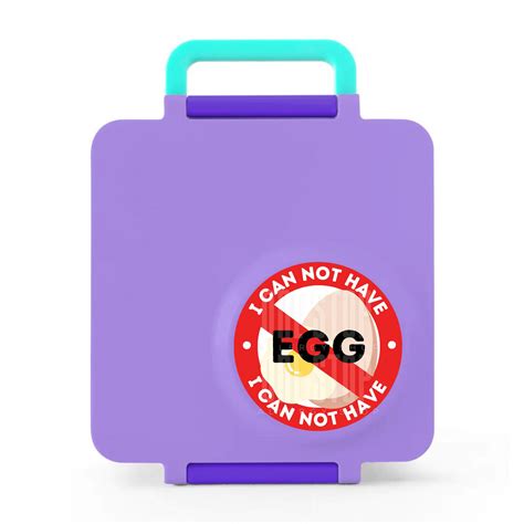 Food Avoidance Allergy Holographic Stickers, Customizable Medical Alert