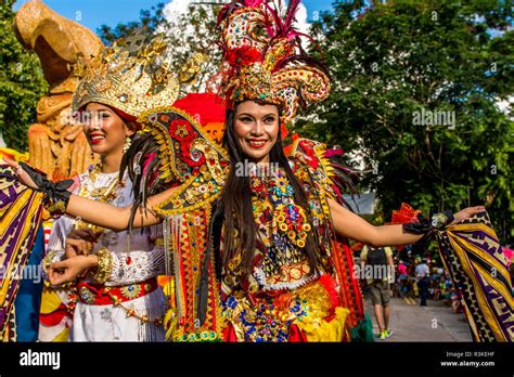 Street Parade In The International Carnival Seychelles In Victoria