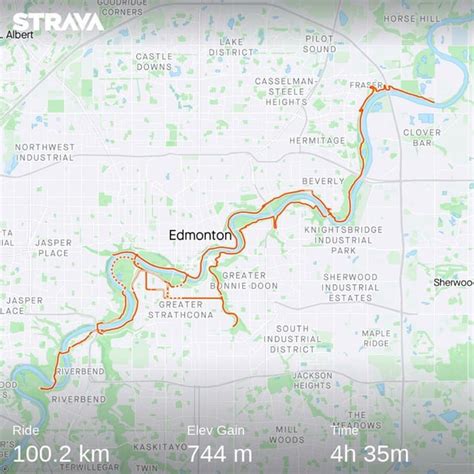 Edmonton River Valley 100km Of Protected Bike Trail Overview Redmonton